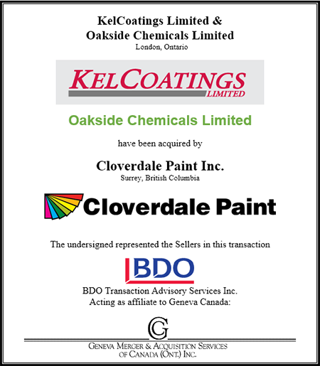 KelCoatings Ltd & Oakside Chemicals Ltd